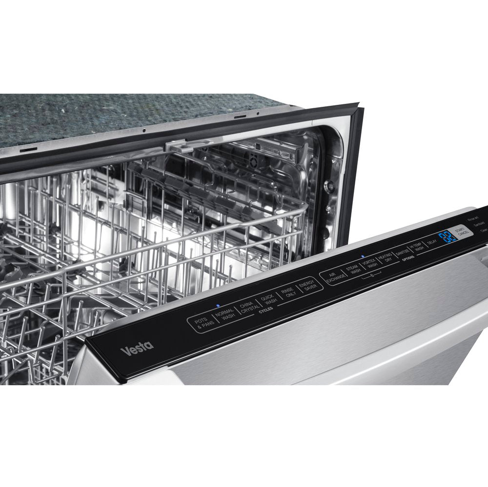 Vesta Sydney 24" Tall Tub Full Stainless Steel Built-In Dishwasher