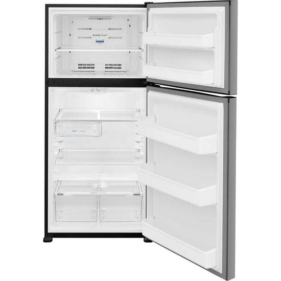 Frigidaire 30 Inch Top Freezer Refrigerator, 18.3 cu. ft., Stainless Steel
