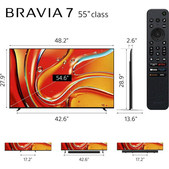 Sony BRAVIA 7 55" 4K Mini LED Google TV