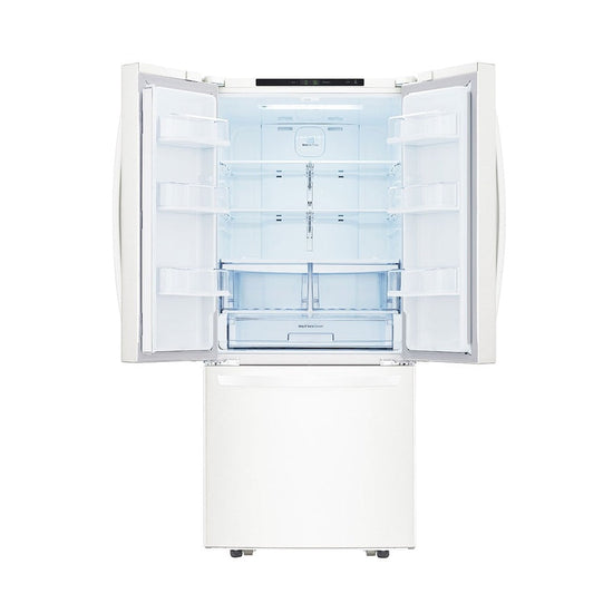 LG 30 Inch French Door Refrigerator, 21.8 cu. ft., Super White