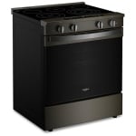 Samsung Bespoke Electric Range, 6.3 cu. ft. Capacity, 30 inch Exterior Width, True Convection, 5 Burners, Storage Drawer, & , Self Clean, 3,600 Watts Highest Burner Element, Black Matte Steel colour True European Convection, Air Sous Vide, Smart Dial