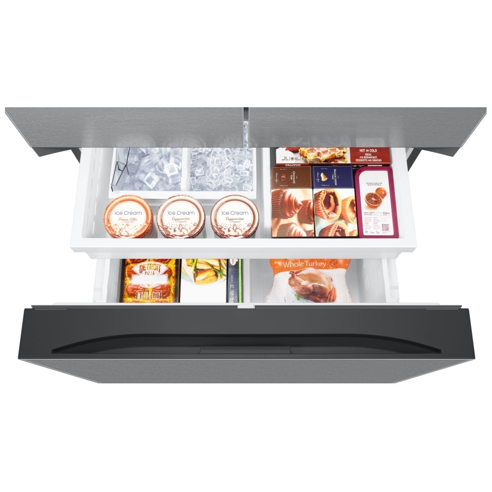 Samsung French Door Refrigerator, 36 inch Width, 32 cu. ft. Capacity, Ice Dispenser (Freezer Located), ENERGY STAR Certified, Stainless Steel colour