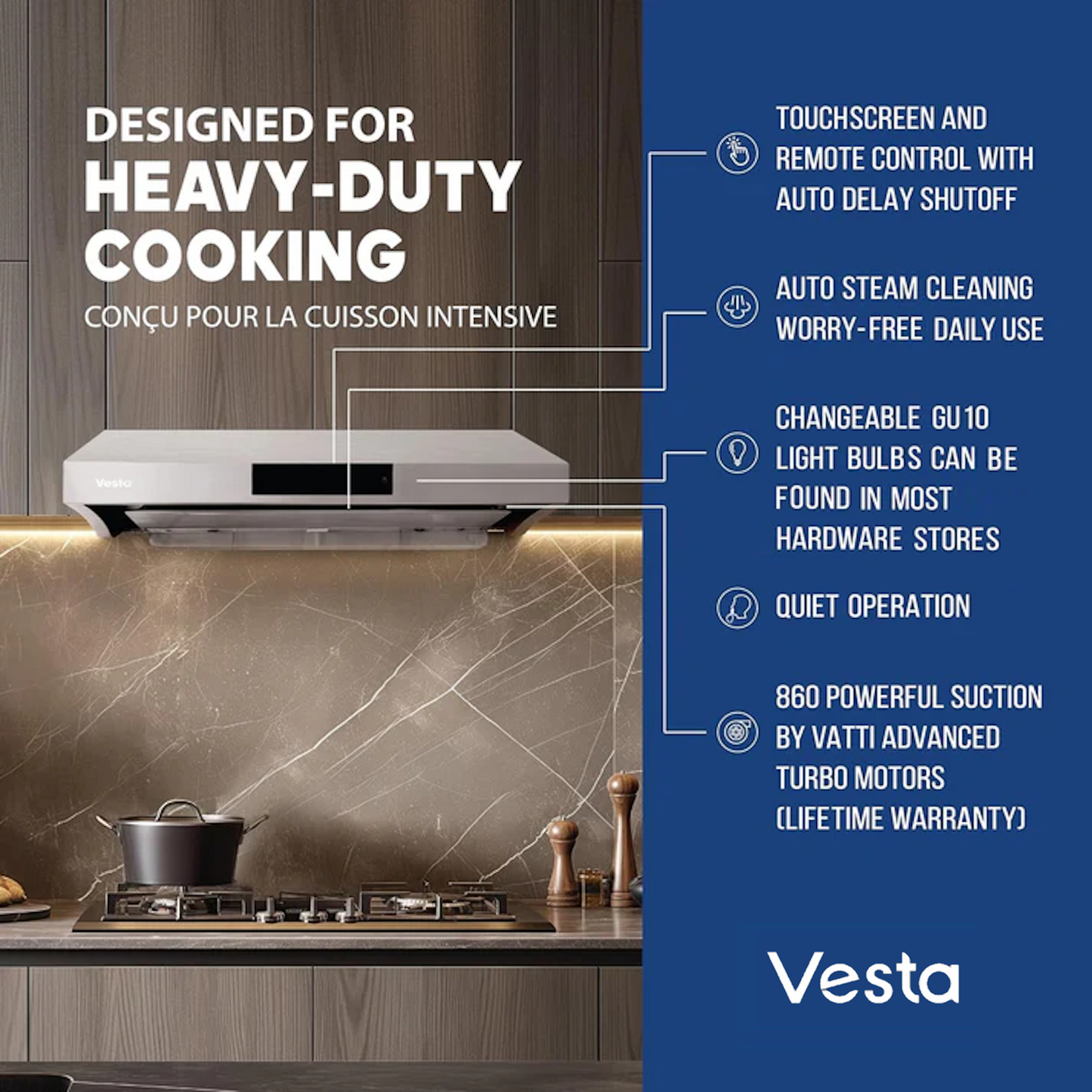 Vesta Surrey 30" Silver