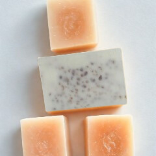 Coconut Glow + Himalayan Salt Scrub Handmade Soap Bar 🌿✨