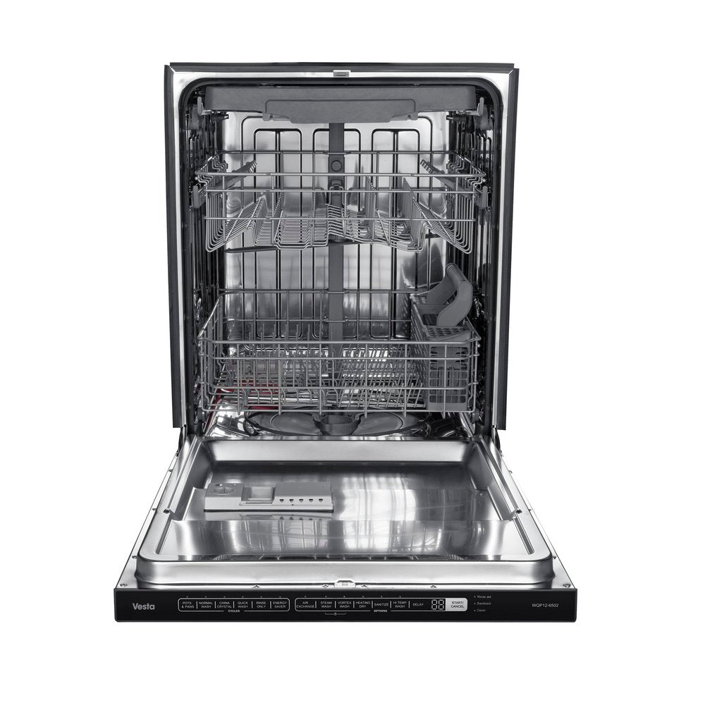Vesta Sydney 24" Tall Tub Full Stainless Steel Built-In Dishwasher