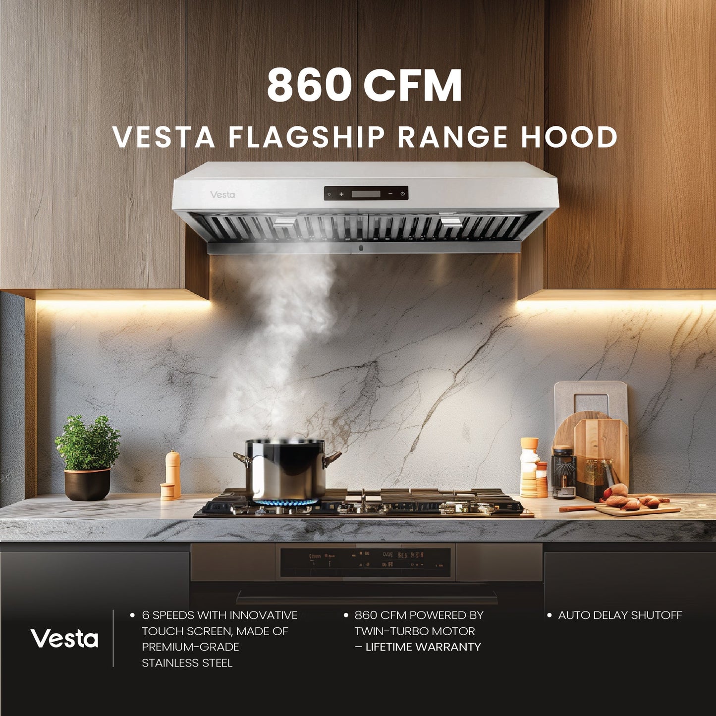 Vesta Atlanta 30" Silver