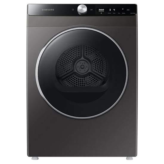 Samsung Electric Dryer, 4 cu. ft. Dryer Capacity, 15 Dry Cycles, 5 Temperature Settings, Stackable, Steel Drum, Wifi Enabled, Grey colour