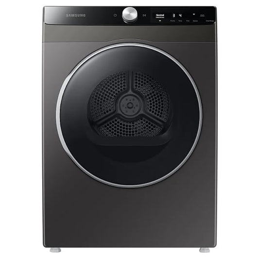 Samsung Electric Dryer, 4 cu. ft. Dryer Capacity, 15 Dry Cycles, 5 Temperature Settings, Stackable, Steel Drum, Wifi Enabled, Grey colour
