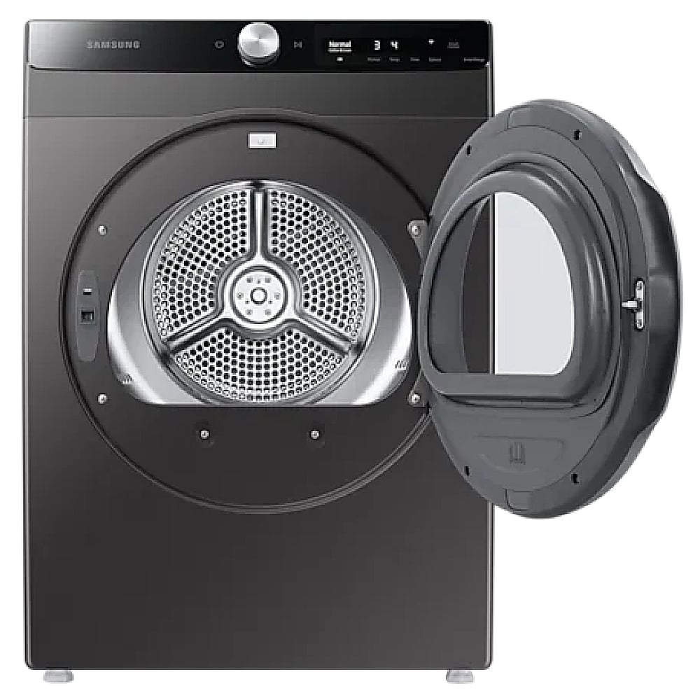 Samsung Electric Dryer, 4 cu. ft. Dryer Capacity, 15 Dry Cycles, 5 Temperature Settings, Stackable, Steel Drum, Wifi Enabled, Grey colour