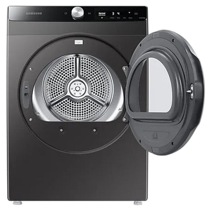 Samsung Electric Dryer, 4 cu. ft. Dryer Capacity, 15 Dry Cycles, 5 Temperature Settings, Stackable, Steel Drum, Wifi Enabled, Grey colour