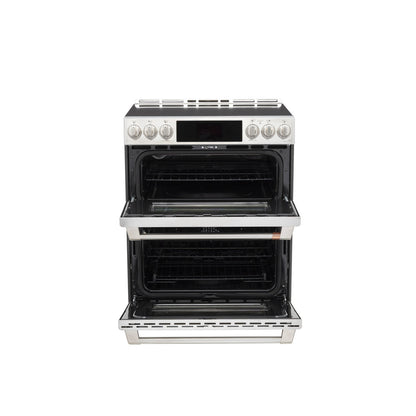 CAFÉ™ 30" Smart Slide-In, Front-Control, Induction and Convection Double-Oven Range