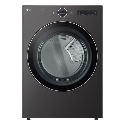 LG 27 Inch Front Load Electric Dryer, Black Steel