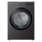 LG 27 Inch Front Load Electric Dryer, Black Steel