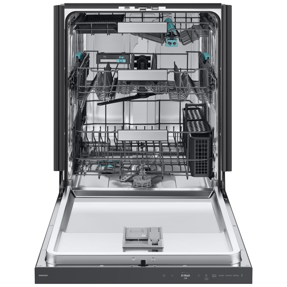 Samsung DW90F89T0UMTAA Dishwasher, 24 inch Exterior Width, 38 dB Decibel Level, Fully Integrated, Stainless Steel (Interior), 10 Wash Cycles, 16 Capacity (Place Settings), 3 Loading Racks, Wifi Enabled