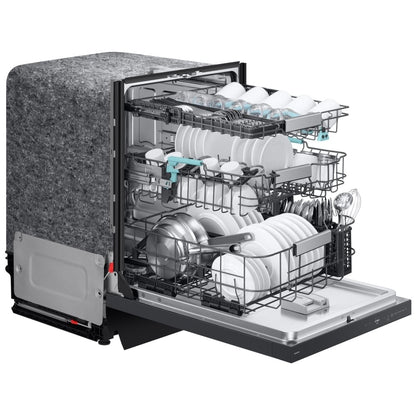 Samsung DW90F89T0UMTAA Dishwasher, 24 inch Exterior Width, 38 dB Decibel Level, Fully Integrated, Stainless Steel (Interior), 10 Wash Cycles, 16 Capacity (Place Settings), 3 Loading Racks, Wifi Enabled