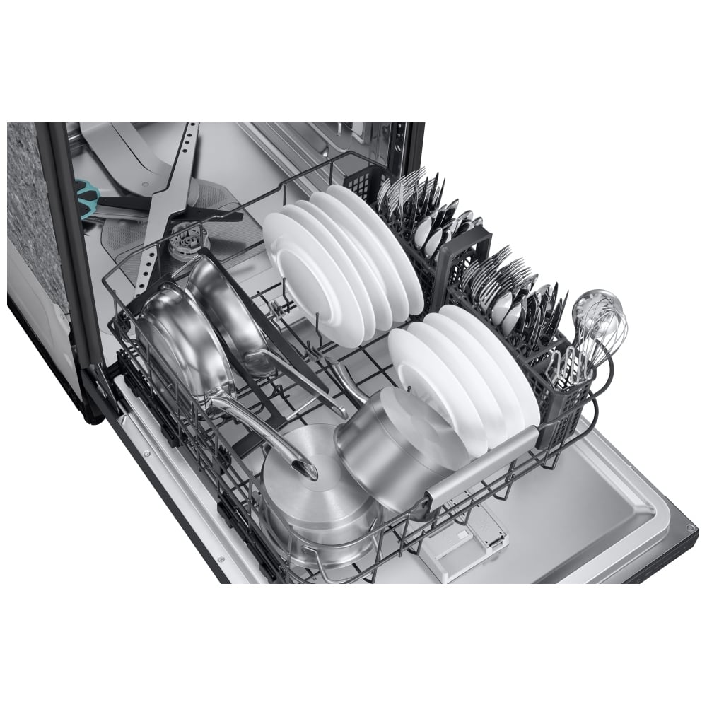 Samsung DW90F89T0UMTAA Dishwasher, 24 inch Exterior Width, 38 dB Decibel Level, Fully Integrated, Stainless Steel (Interior), 10 Wash Cycles, 16 Capacity (Place Settings), 3 Loading Racks, Wifi Enabled