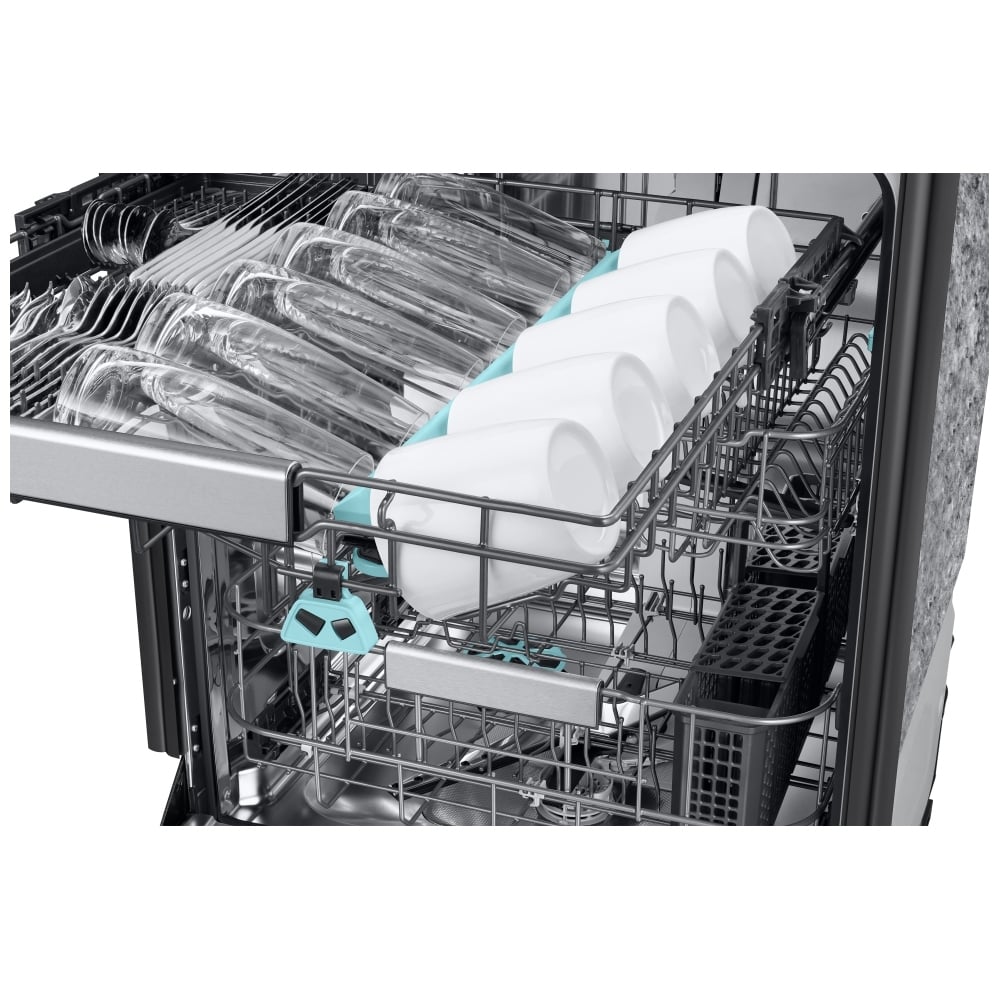Samsung DW90F89T0UMTAA Dishwasher, 24 inch Exterior Width, 38 dB Decibel Level, Fully Integrated, Stainless Steel (Interior), 10 Wash Cycles, 16 Capacity (Place Settings), 3 Loading Racks, Wifi Enabled