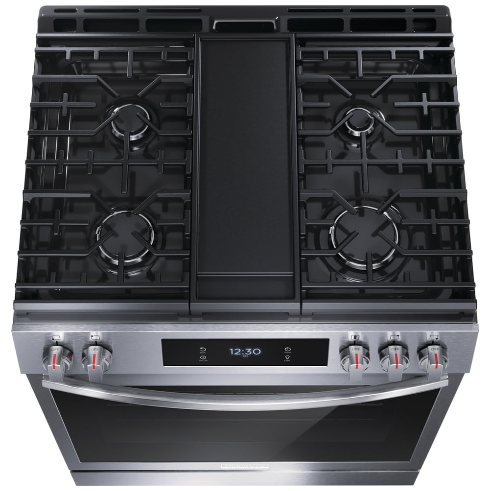 Frigidaire Gallery 30 Inch Slide-In Gas Range with Air Fry