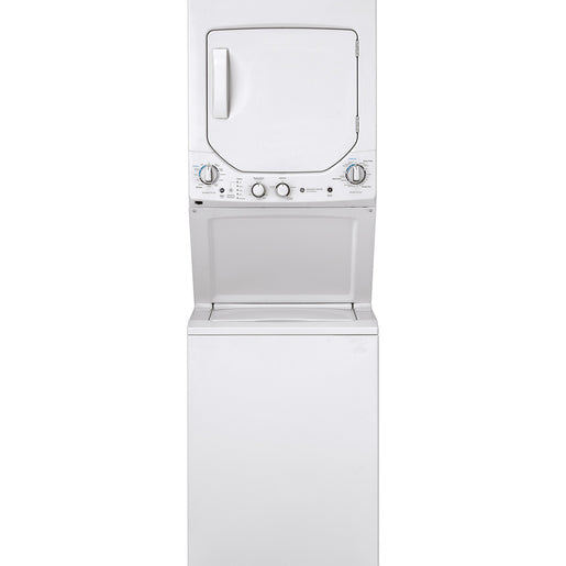 GE 24" Unitized Spacemaker Washer and Electric Dryer White - GUD24ESMMWW