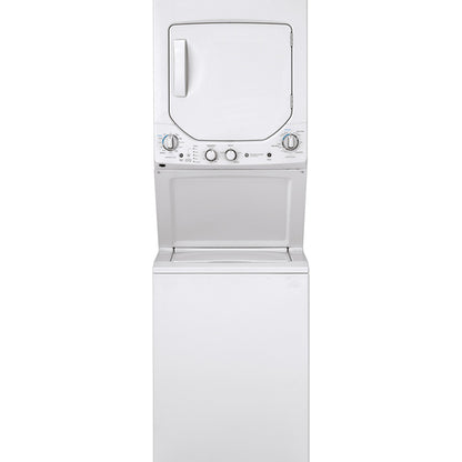 GE 24" Unitized Spacemaker Washer and Electric Dryer White - GUD24ESMMWW