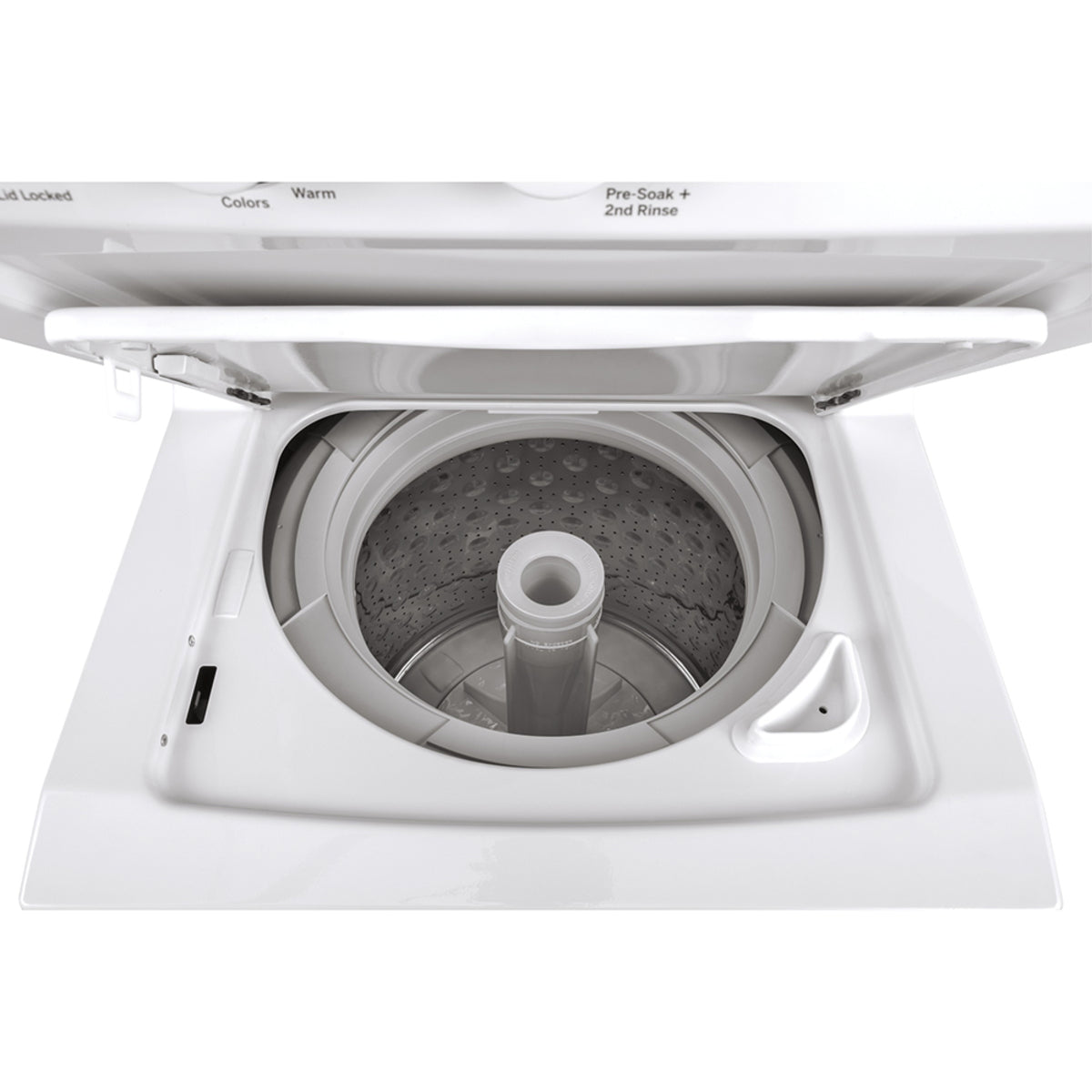 GE 24" Unitized Spacemaker Washer and Electric Dryer White - GUD24ESMMWW