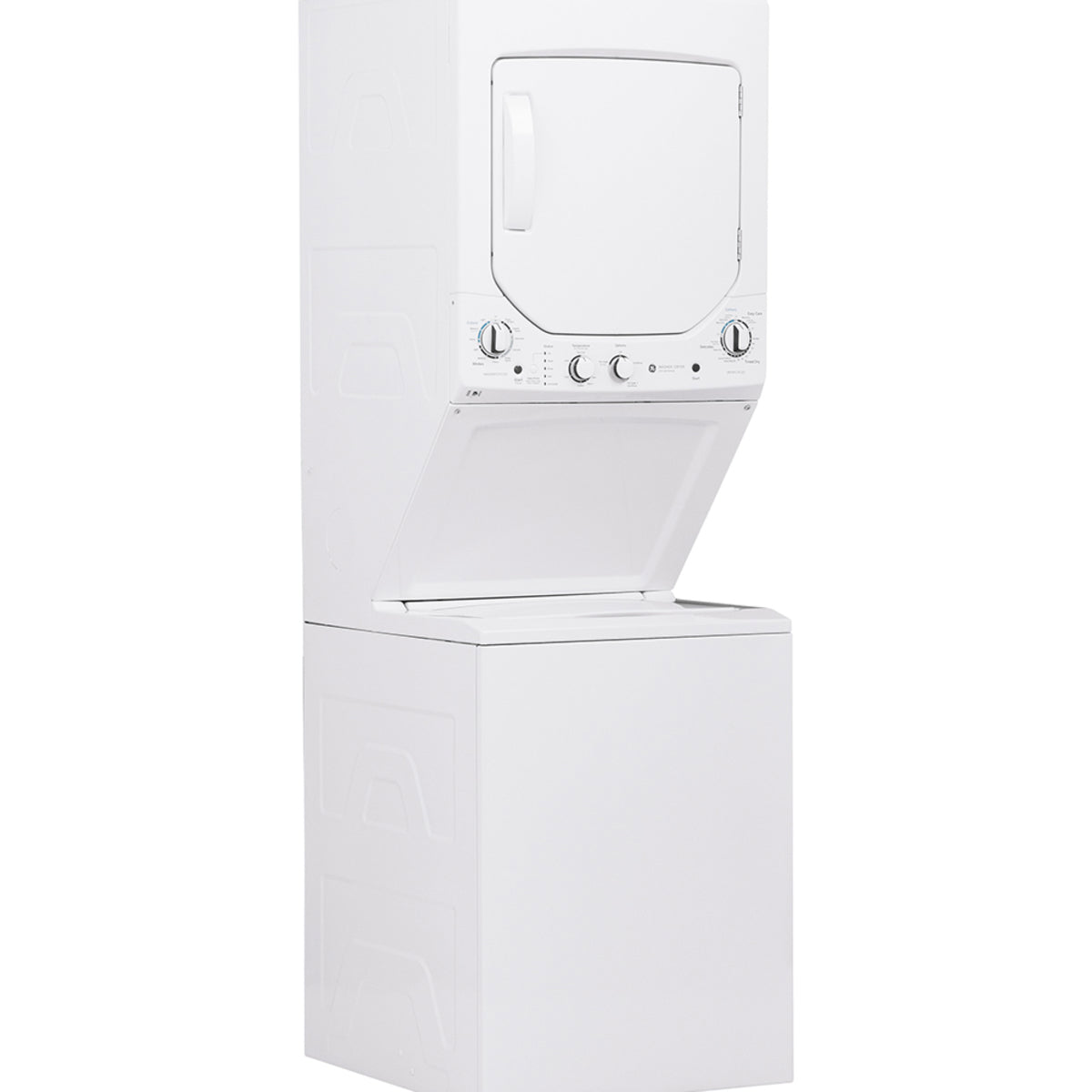 GE 24" Unitized Spacemaker Washer and Electric Dryer White - GUD24ESMMWW