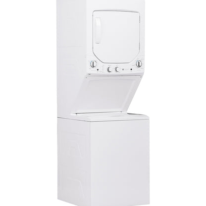 GE 24" Unitized Spacemaker Washer and Electric Dryer White - GUD24ESMMWW