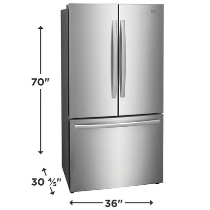 Frigidaire 36 Inch French Door Refrigerator with Internal Water Dispenser