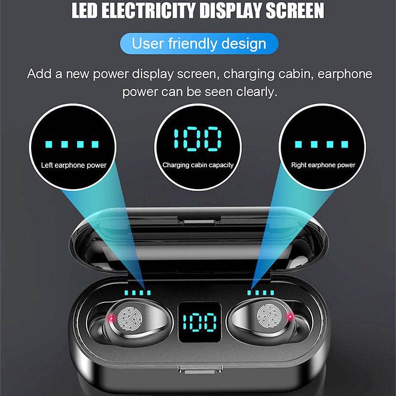 5.0 Wireless Earbuds In-Ear - Waterproof
