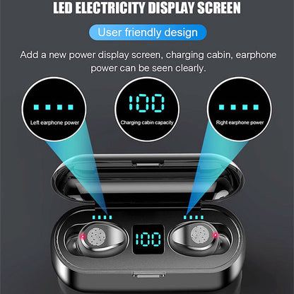 5.0 Wireless Earbuds In-Ear - Waterproof