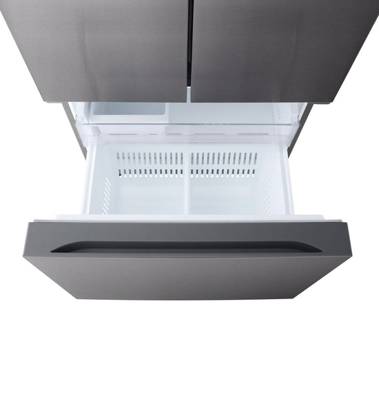 LG 33 Inch French Door Refrigerator, 25.1 cu. ft., Black Stainless