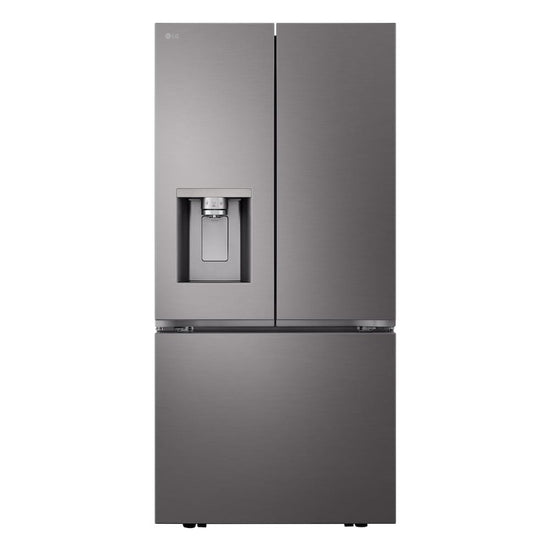 LG 33 Inch French Door Refrigerator, 25 cu. ft., Black Stainless
