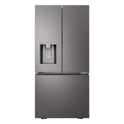 LG 33 Inch French Door Refrigerator, 25 cu. ft., Black Stainless