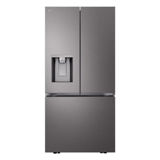 LG 33 Inch French Door Refrigerator, 25 cu. ft., Black Stainless