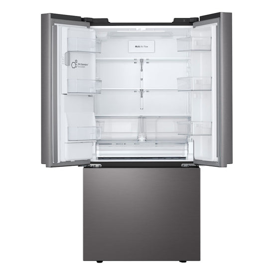 LG 33 Inch French Door Refrigerator, 25 cu. ft., Black Stainless