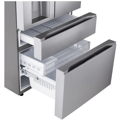 36" LG 29 Cu ft Four Dour Bottom Freezer French Door Refrigerator