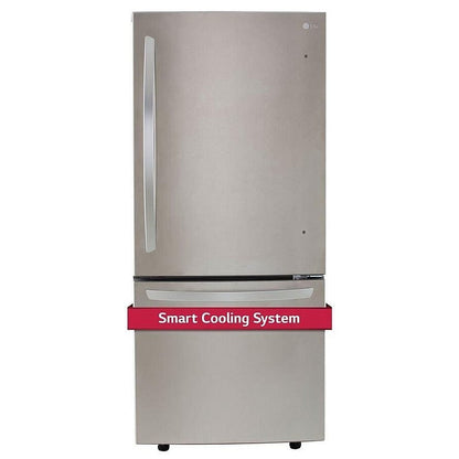 LG 30 in. 22 cu. ft. Smudge-Resistant Stainless Steel Two-Door Bottom Freezer Drawer Refrigerator with Smart Inverter Compressor