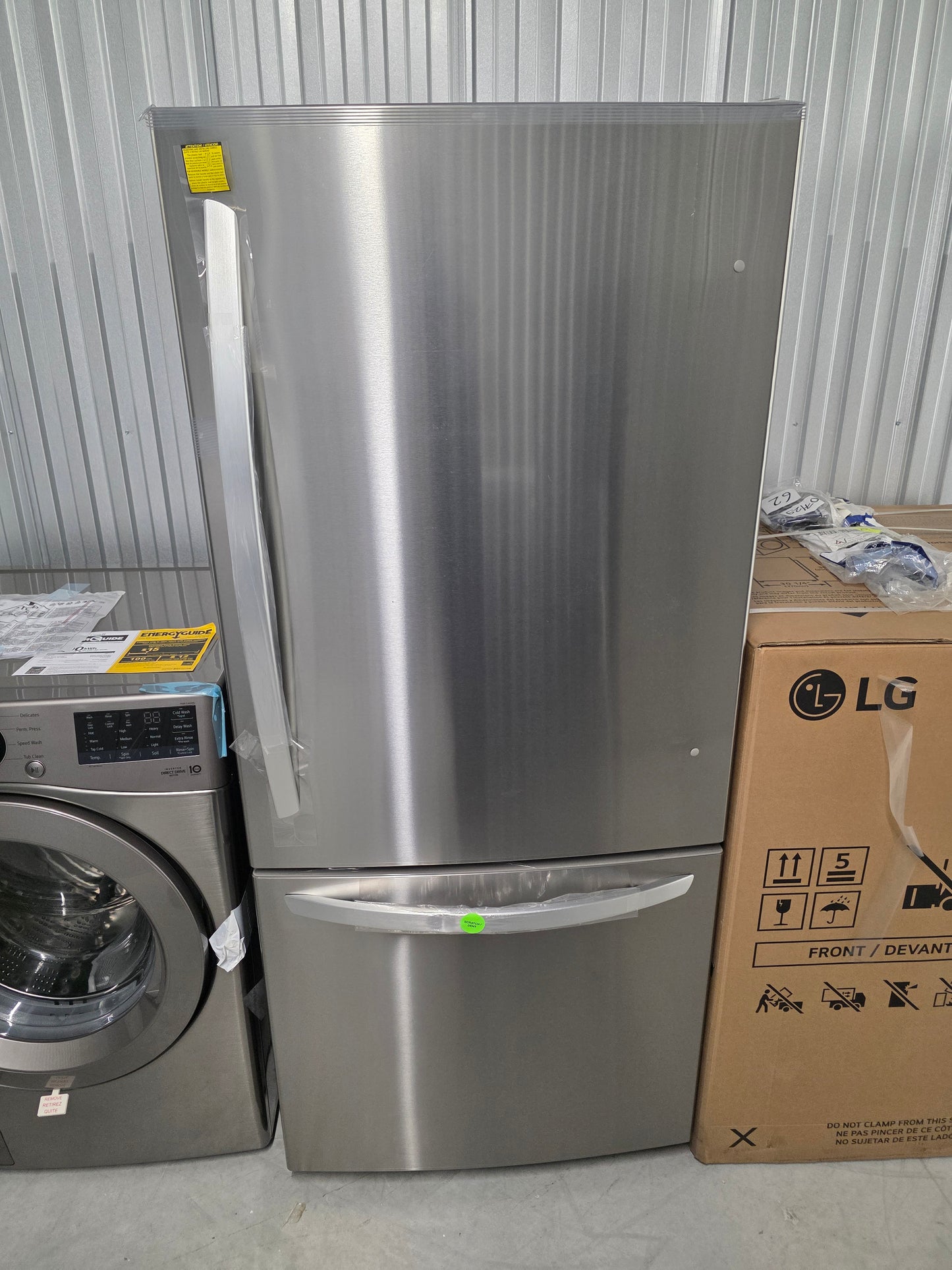 LG 30 in. 22 cu. ft. Smudge-Resistant Stainless Steel Two-Door Bottom Freezer Drawer Refrigerator with Smart Inverter Compressor