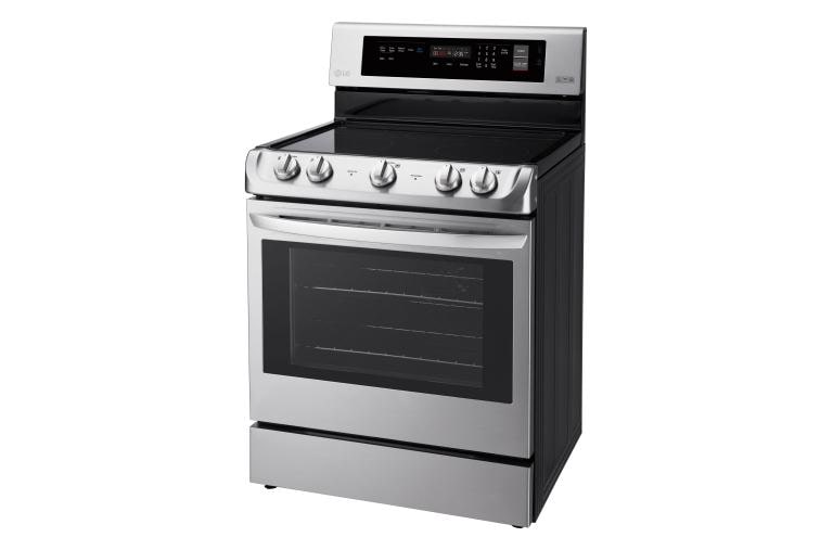 LG Electric Range, Electric, 30 inch Exterior Width, Convection, 5 Burners, 6.3 cu. ft. Capacity, Storage Drawer, 1 Ovens, Stainless Steel colour