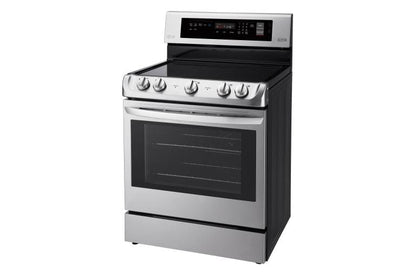 LG Electric Range, Electric, 30 inch Exterior Width, Convection, 5 Burners, 6.3 cu. ft. Capacity, Storage Drawer, 1 Ovens, Stainless Steel colour