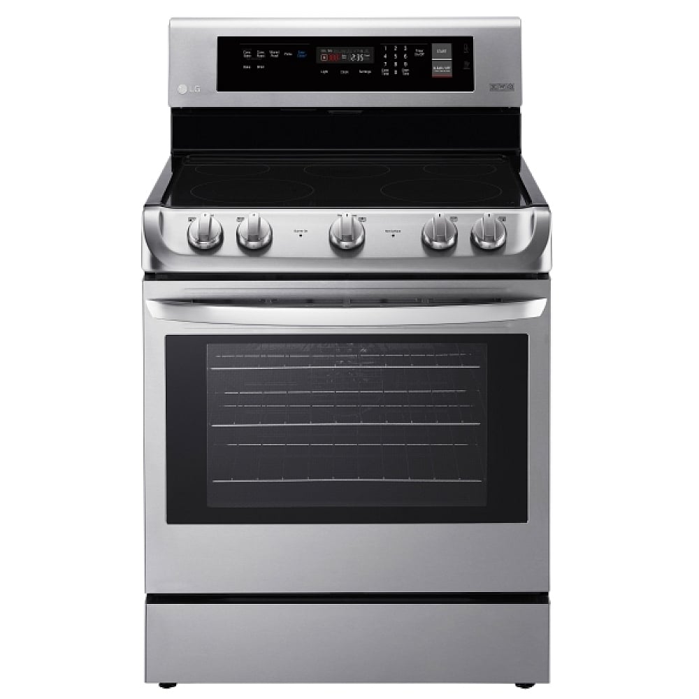 LG Electric Range, Electric, 30 inch Exterior Width, Convection, 5 Burners, 6.3 cu. ft. Capacity, Storage Drawer, 1 Ovens, Stainless Steel colour