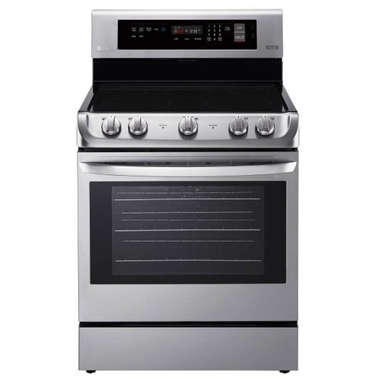 LG Electric Range, Electric, 30 inch Exterior Width, Convection, 5 Burners, 6.3 cu. ft. Capacity, Storage Drawer, 1 Ovens, Stainless Steel colour