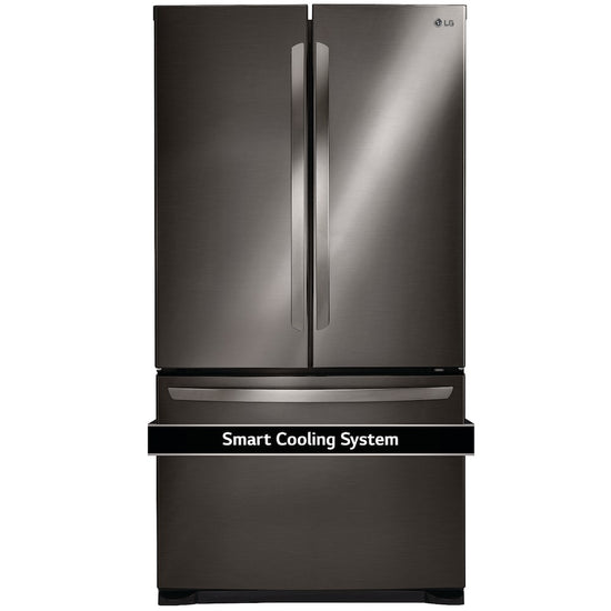 LG 30 Inch French Door Refrigerator, Black Stainless Steel