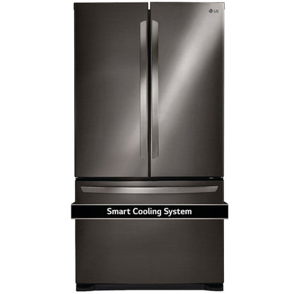 LG 30 Inch French Door Refrigerator, Black Stainless Steel