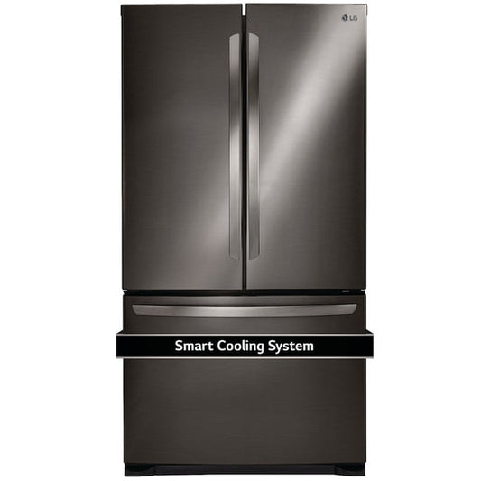 LG 30 Inch French Door Refrigerator, Black Stainless Steel
