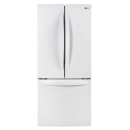 LG 30 Inch French Door Refrigerator, 21.8 cu. ft., Super White