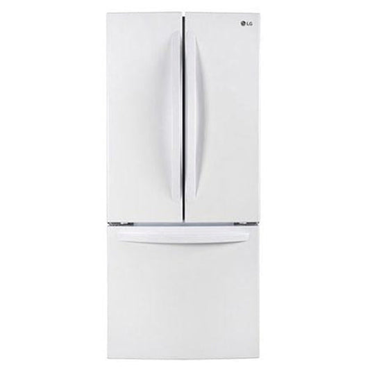 LG 30 Inch French Door Refrigerator, 21.8 cu. ft., Super White