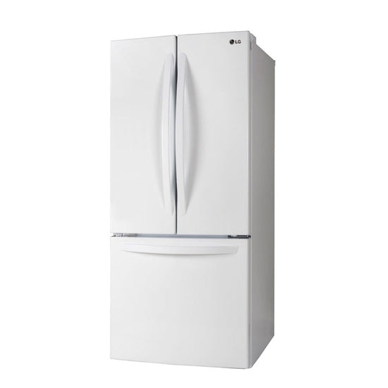 LG 30 Inch French Door Refrigerator, 21.8 cu. ft., Super White