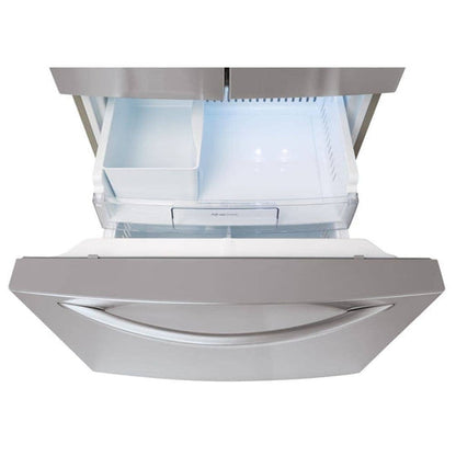 LG 30 Inch French Door Refrigerator, 21.8 cu. ft., Stainless