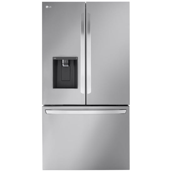 LG 36 Inch Counter-Depth French Door Refrigerator, 26 cu. ft., Stainless Steel